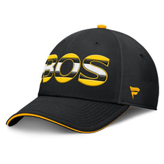 Boston Bruins Fanatics Authentic Pro Rink Team Code Flex Hat Black/Gold