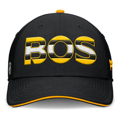 Boston Bruins Fanatics Authentic Pro Rink Team Code Flex Hat Black/Gold