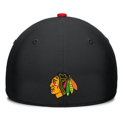 Chicago Blackhawks Fanatics Authentic Pro Rink Team Code Flex Hat Black/Red