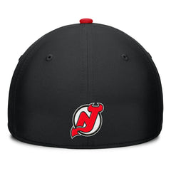 New Jersey Devils Fanatics Authentic Pro Rink Team Code Flex Hat Black/Red