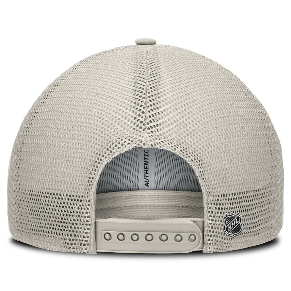 Boston Bruins Fanatics Women's Authentic Pro Road Trucker Adjustable Hat Tan
