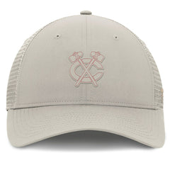 Chicago Blackhawks Fanatics Women's Authentic Pro Road Trucker Adjustable Hat Tan