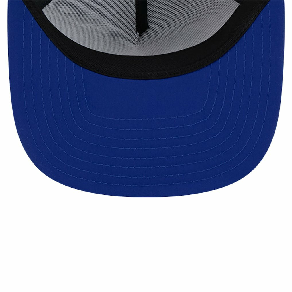 Golden State Warriors Puff Print Team Code A-Frame 9FIFTY Trucker Snapback Hat sale - Royal | New Era discount
