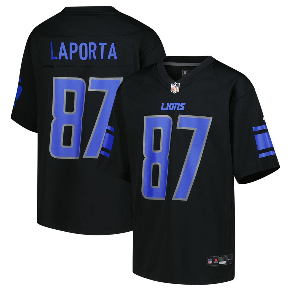 Sam LaPorta Detroit Lions Youth Game Jersey - Black | Nike sale