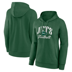 New York Jets Women's Victory Script Pullover Hoodie - Green outlet
