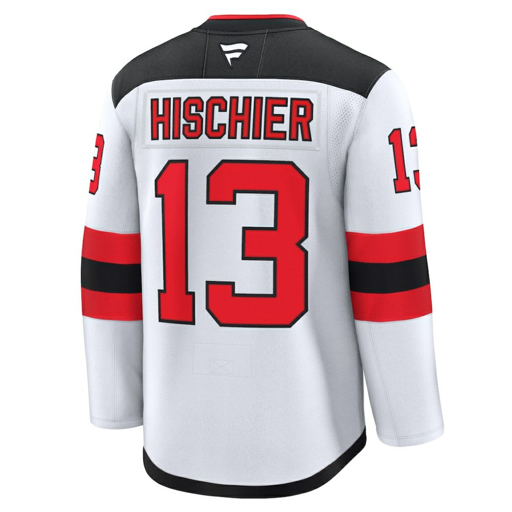 Nico Hischier New Jersey Devils Fanatics Away Premium Jersey White