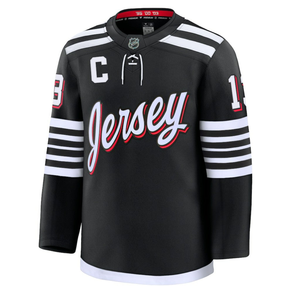 Nico Hischier New Jersey Devils Fanatics Alternate Premium Jersey Black