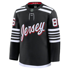 Jack Hughes New Jersey Devils Fanatics Alternate Premium Jersey Black