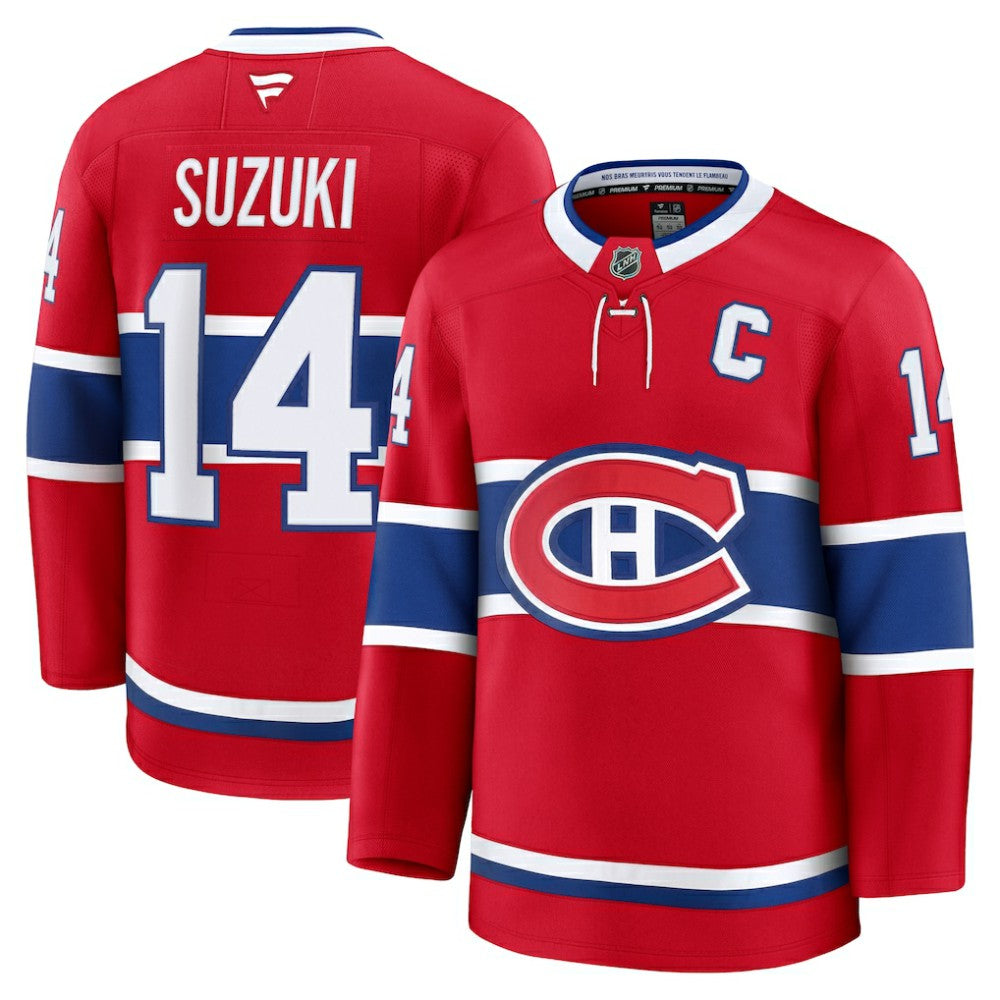 Nick Suzuki Montreal Canadiens Fanatics Home Premium Jersey Red