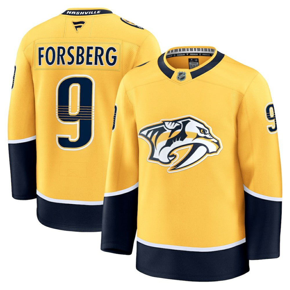 Filip Forsberg Nashville Predators Fanatics Home Premium Jersey Gold