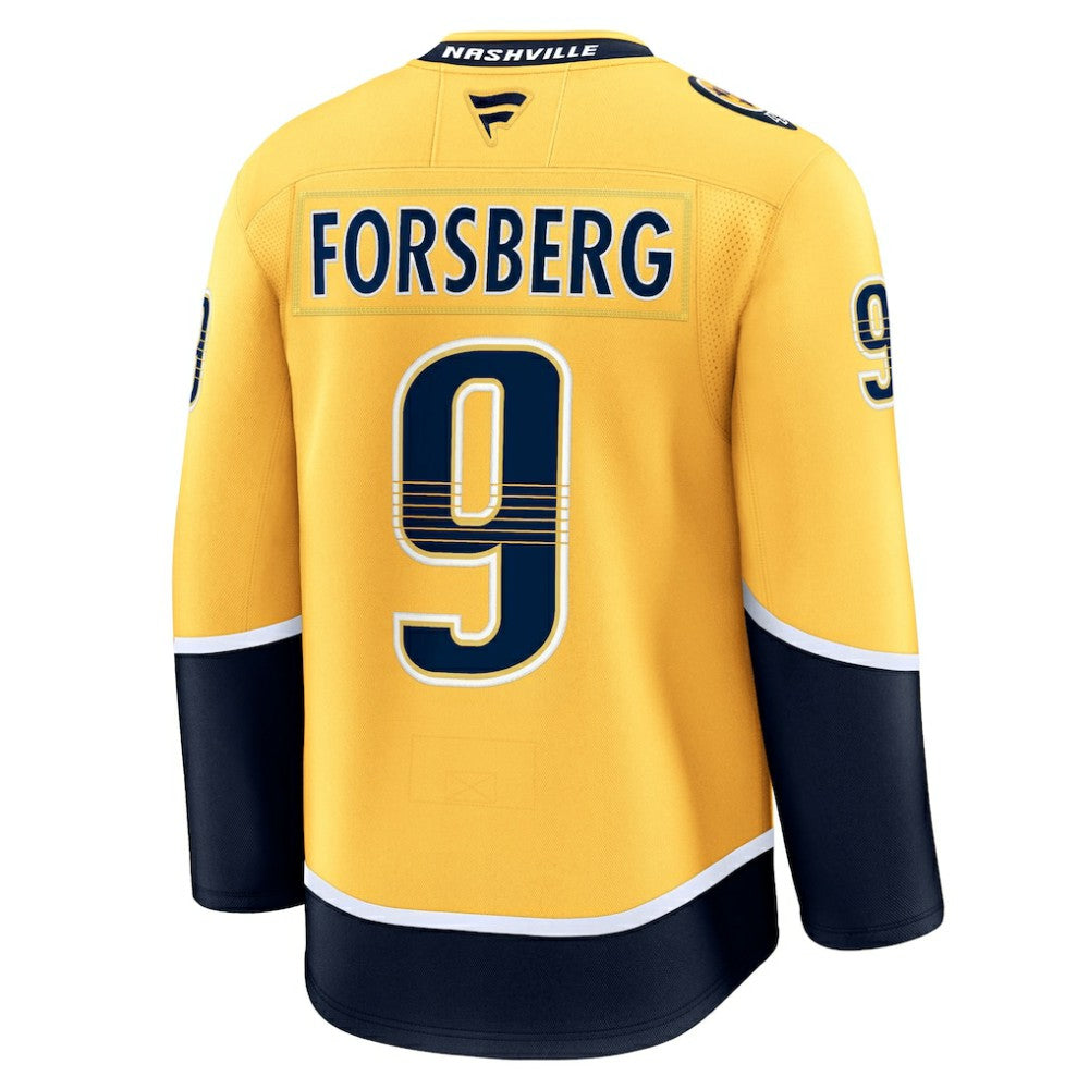 Filip Forsberg Nashville Predators Fanatics Home Premium Jersey Gold