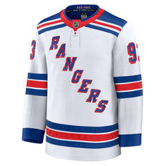 Mika Zibanejad New York Rangers Fanatics Away Premium Jersey White