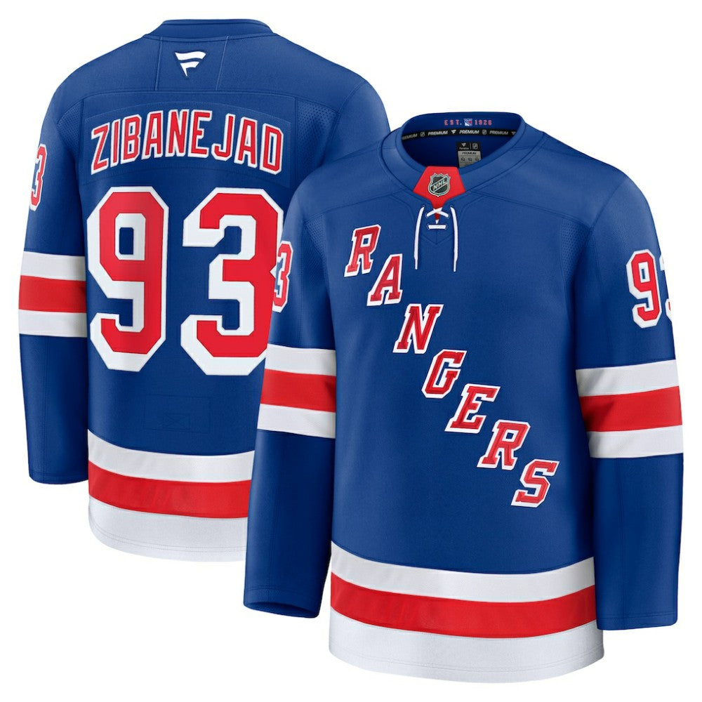 Mika Zibanejad New York Rangers Fanatics Home Premium Jersey Blue