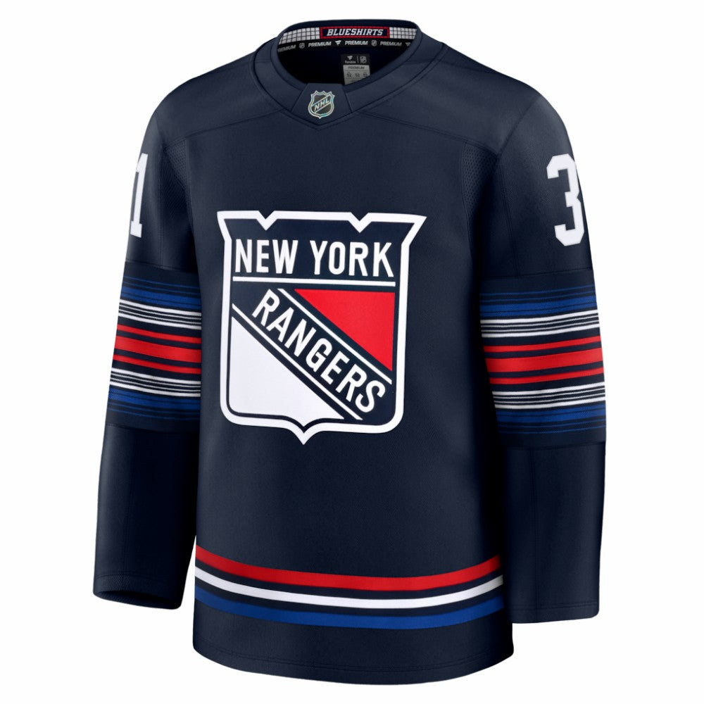 Igor Shesterkin New York Rangers Fanatics Alternate Premium Jersey Navy