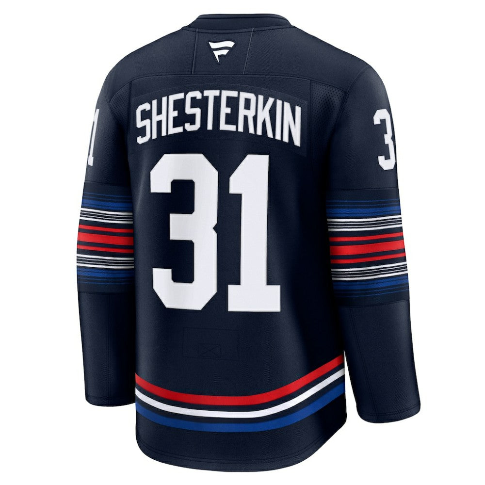 Igor Shesterkin New York Rangers Fanatics Alternate Premium Jersey Navy