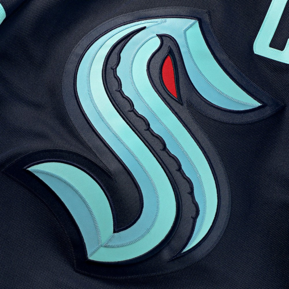 Philipp Grubauer Seattle Kraken Fanatics Home Premium Jersey Deep Sea Blue