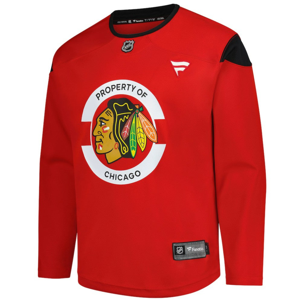 Chicago Blackhawks Fanatics Practice Jersey Red