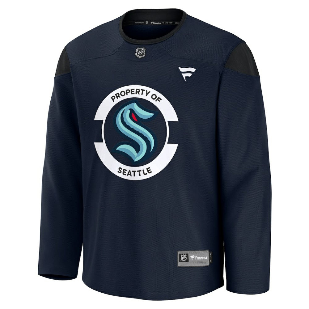 Seattle Kraken Fanatics Practice Jersey Navy