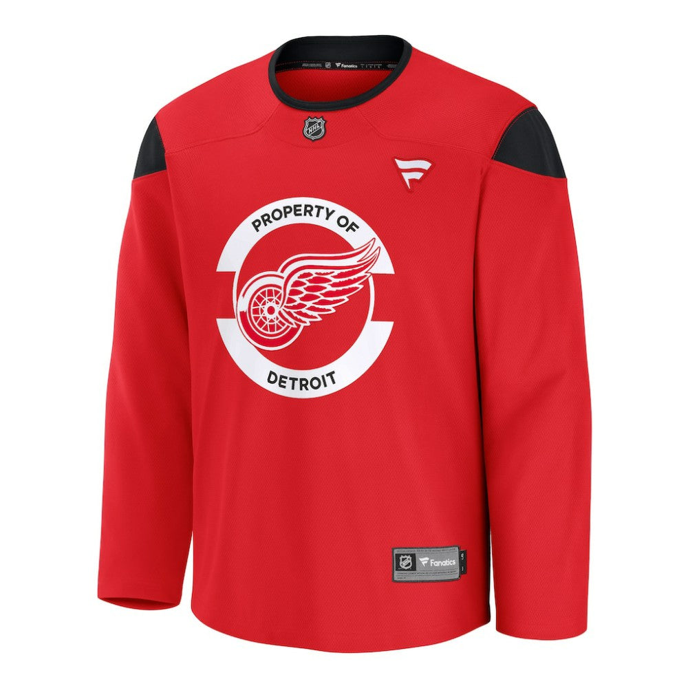 Detroit Red Wings Fanatics Practice Jersey Red