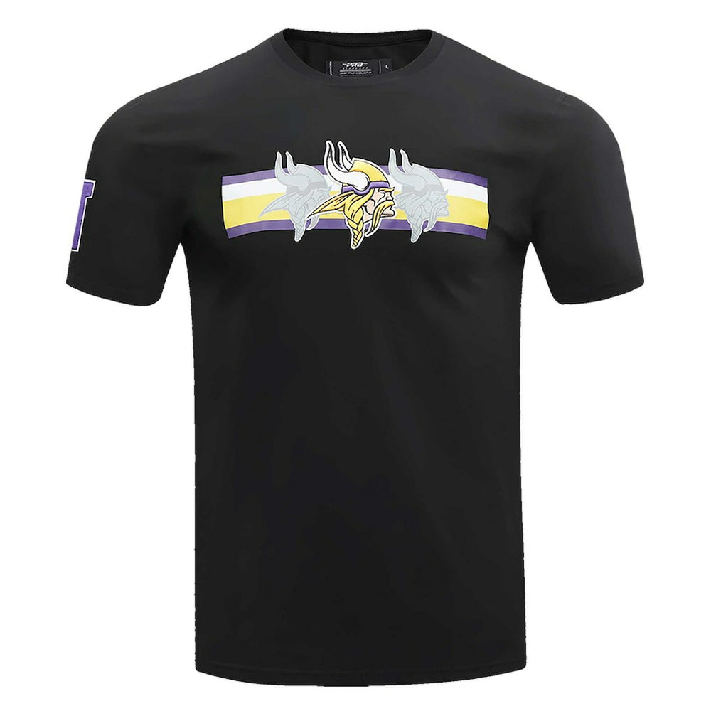 Minnesota Vikings Pro Standard Retro Striper T-Shirt - Black on sale