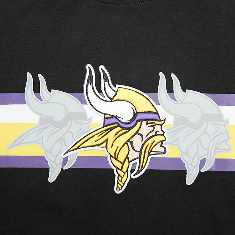 Minnesota Vikings Pro Standard Retro Striper T-Shirt - Black on sale