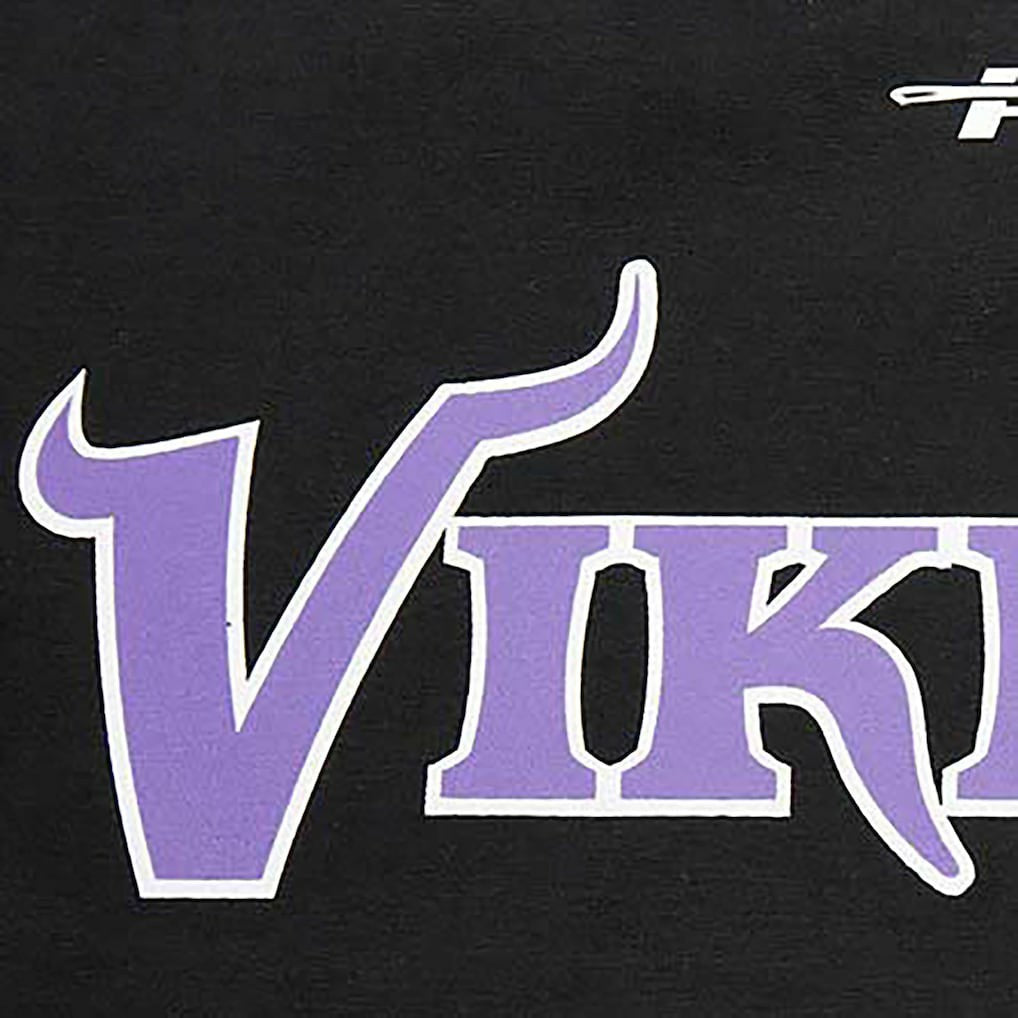 Minnesota Vikings Pro Standard Retro Striper T-Shirt - Black on sale