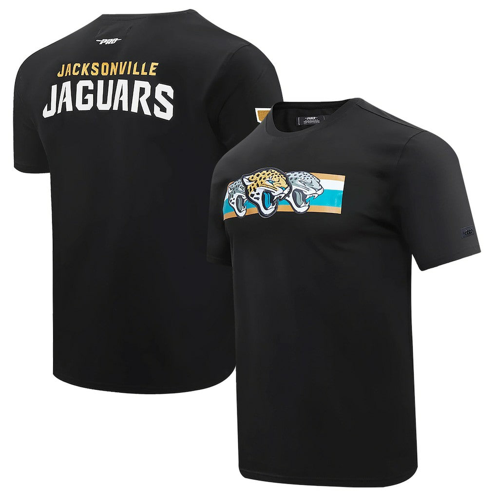 Jacksonville Jaguars Pro Standard Retro Striper T-Shirt - Black outlet