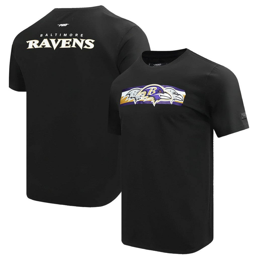 Baltimore Ravens Pro Standard Retro Striper T-Shirt - Black discount