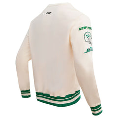 New York Jets Pro Standard Retro Classics Fleece Pullover Sweatshirt - Cream outlet
