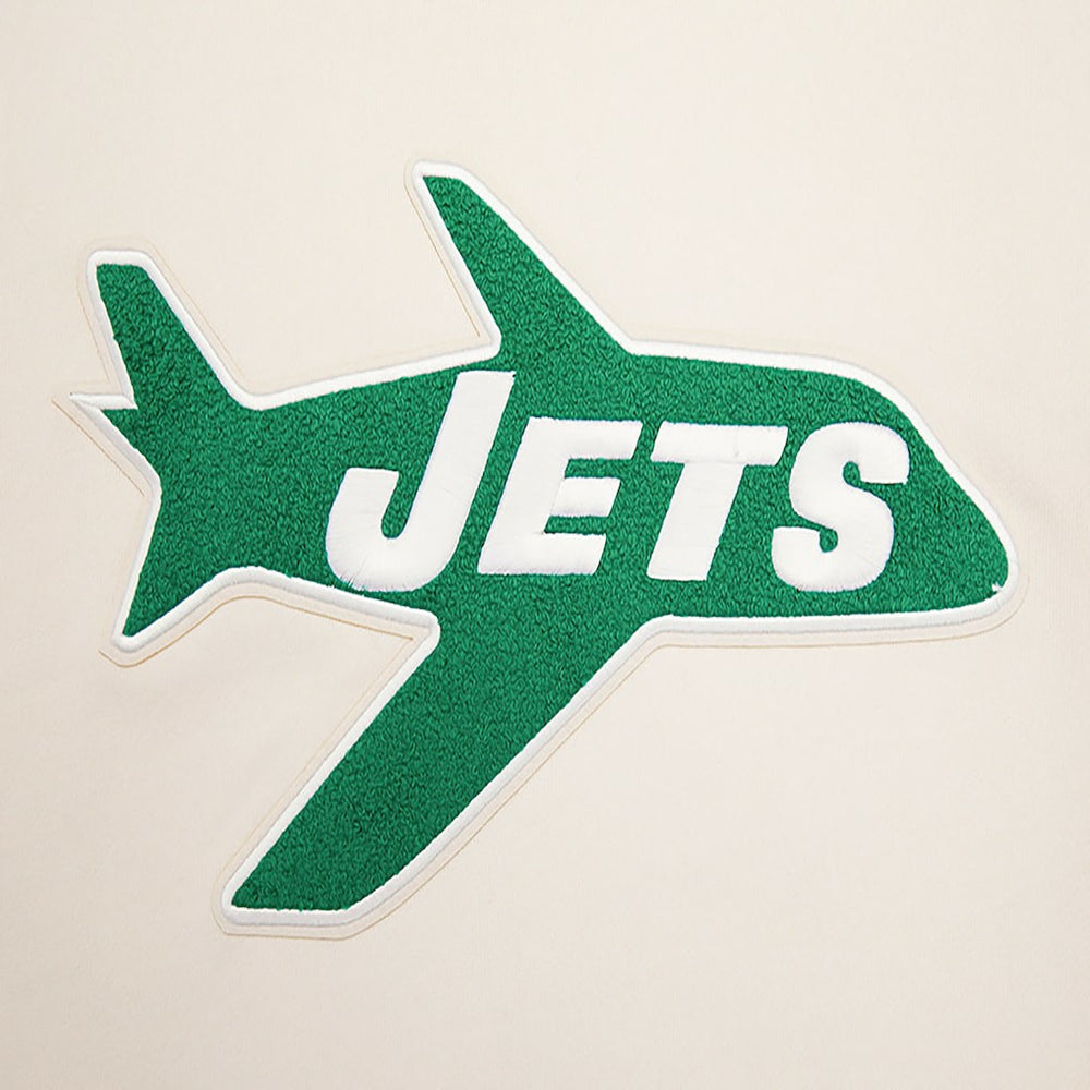 New York Jets Pro Standard Retro Classics Fleece Pullover Sweatshirt - Cream outlet