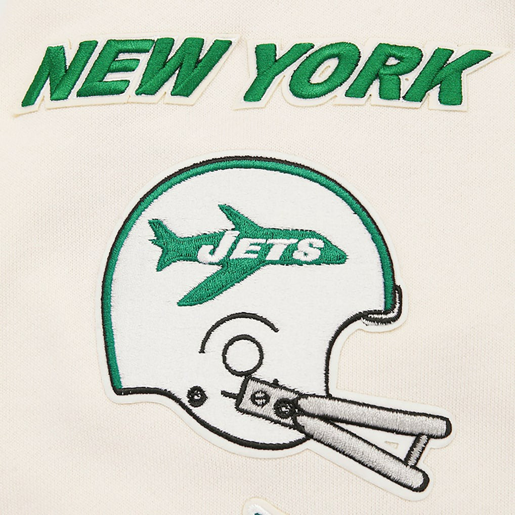 New York Jets Pro Standard Retro Classics Fleece Pullover Sweatshirt - Cream outlet