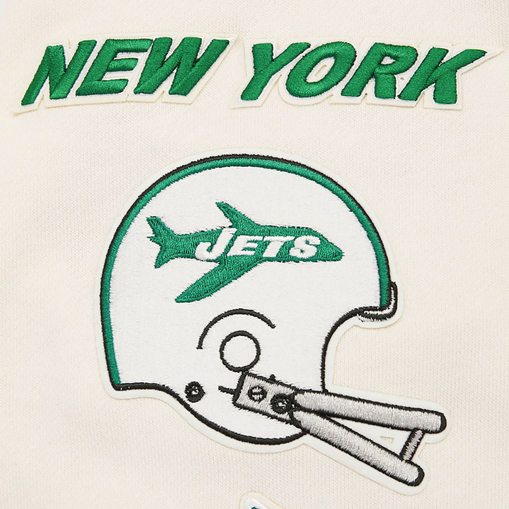 New York Jets Pro Standard Retro Classics Fleece Pullover Sweatshirt - Cream outlet