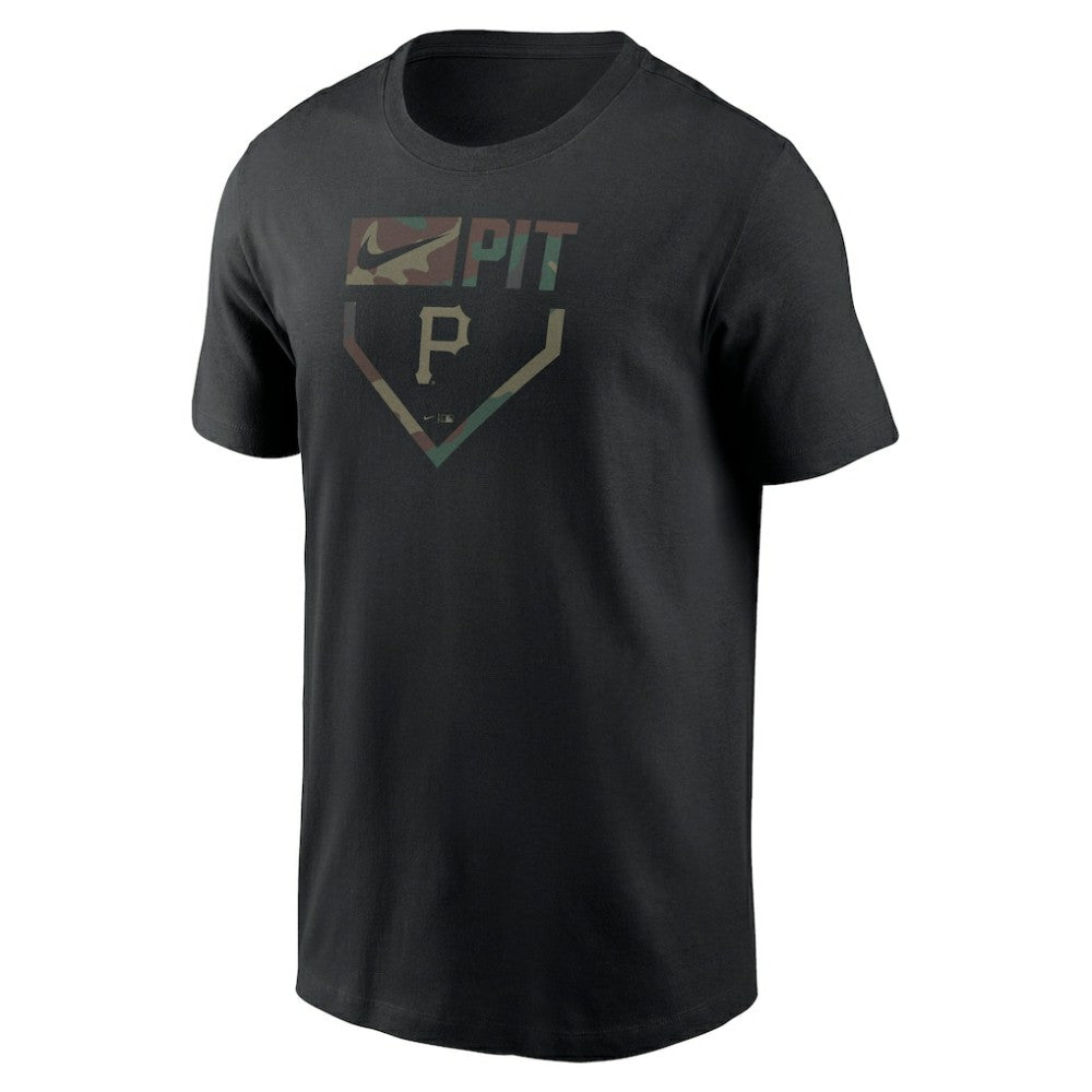 Pittsburgh Pirates Camo T-Shirt - Black | Nike