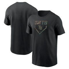 Tampa Bay Rays Camo T-Shirt - Black | Nike
