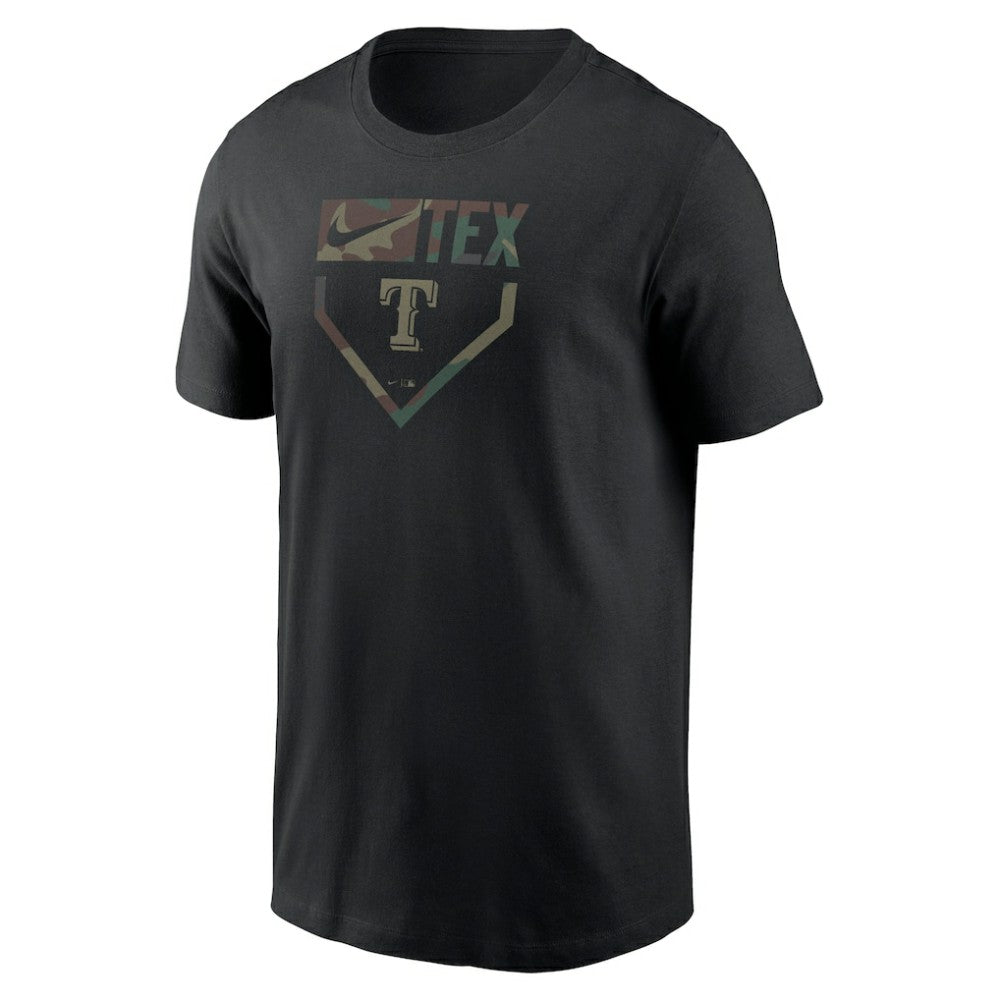 Texas Rangers Camo T-Shirt - Black | Nike
