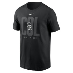 Colorado Rockies Fashion Local T-Shirt - Black | Nike