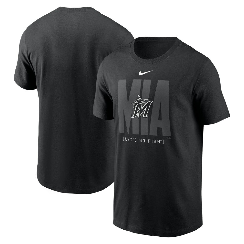 Miami Marlins Fashion Local T-Shirt - Black | Nike