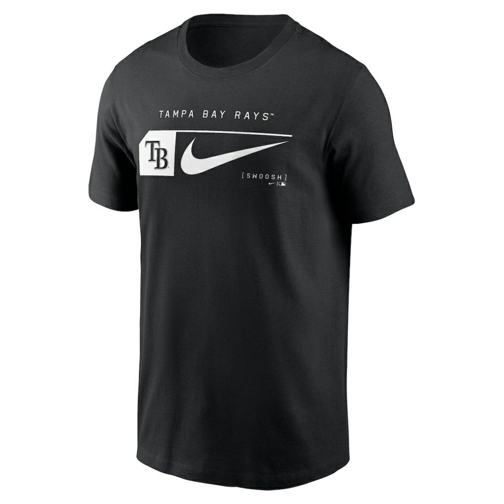 Tampa Bay Rays Fashion Graphic Swoosh T-Shirt - Black | Nike