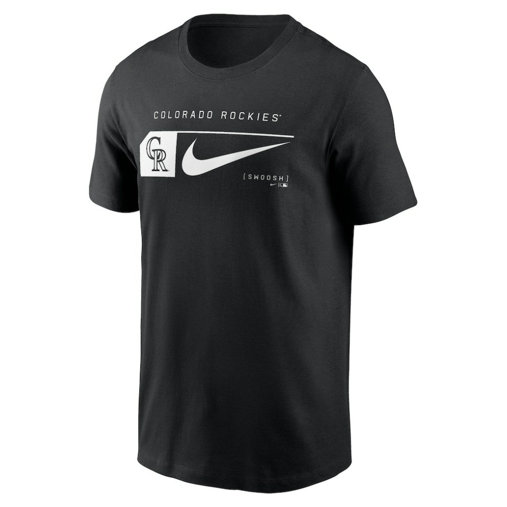 Colorado Rockies Fashion Graphic Swoosh T-Shirt - Black | Nike