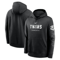 Minnesota Twins Fashion Club Pullover Hoodie - Black | Nike
