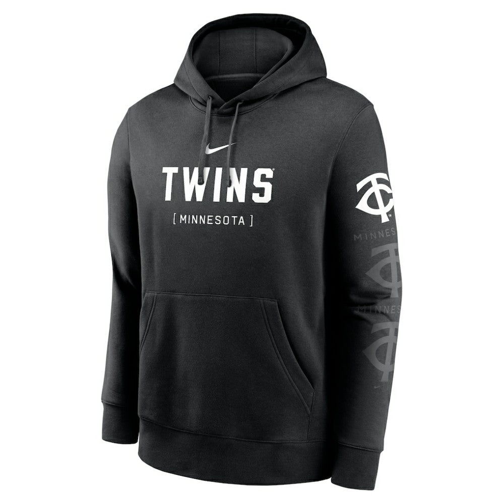 Minnesota Twins Fashion Club Pullover Hoodie - Black | Nike