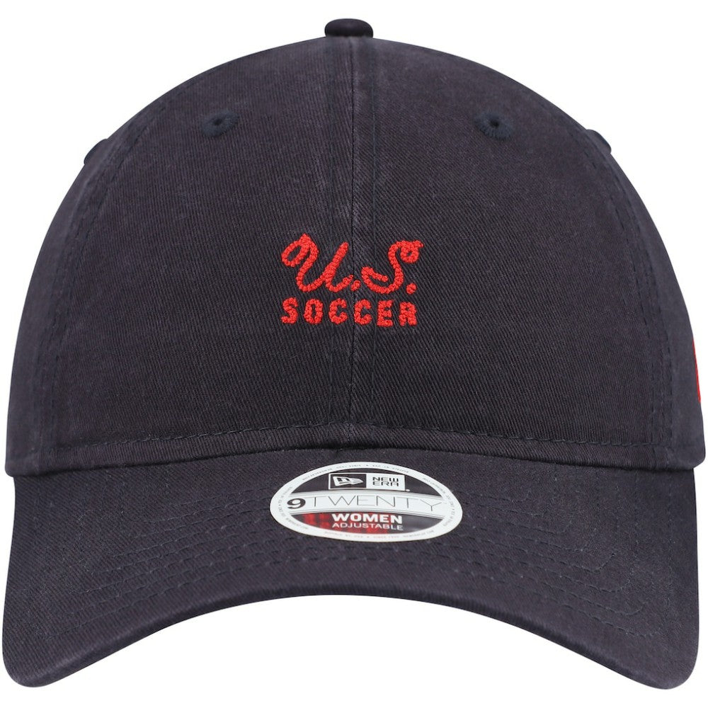 USWNT New Era Women's Throwback 9TWENTY Adjustable Hat - Navy | New Era on sale