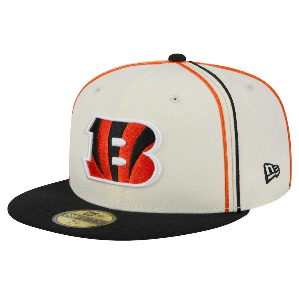 Cincinnati Bengals New Era Soutache 59FIFTY Fitted Hat - Cream outlet