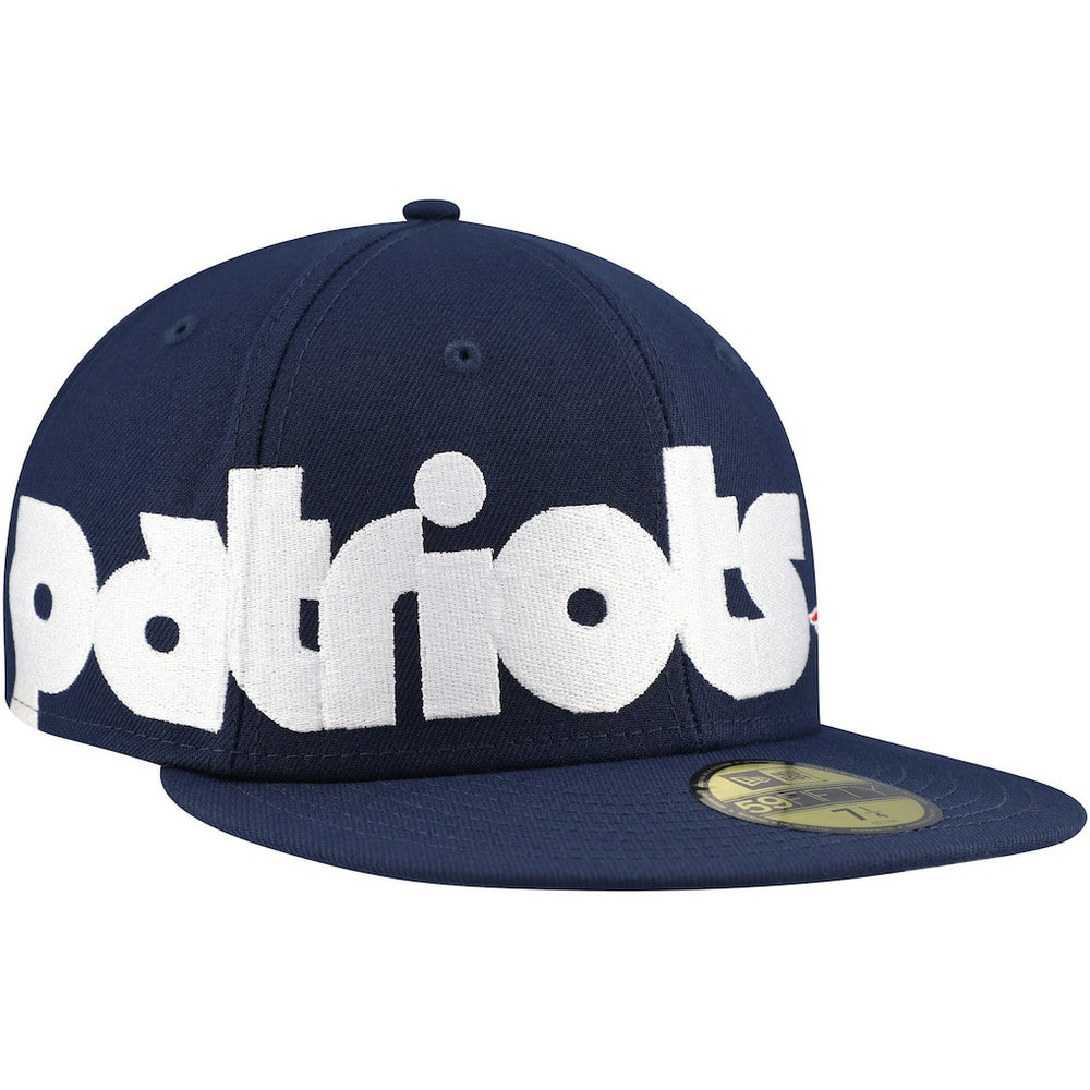 New England Patriots New Era Checkered Undervisor 59FIFTY Fitted Hat - Navy cheap