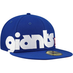 New York Giants New Era Checkered Undervisor 59FIFTY Fitted Hat - Royal for sale