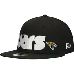 Jacksonville Jaguars New Era Checkered Undervisor 59FIFTY Fitted Hat - Black for sale