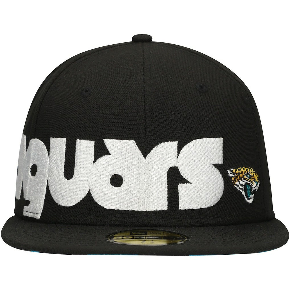 Jacksonville Jaguars New Era Checkered Undervisor 59FIFTY Fitted Hat - Black for sale