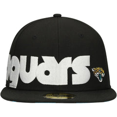 Jacksonville Jaguars New Era Checkered Undervisor 59FIFTY Fitted Hat - Black for sale