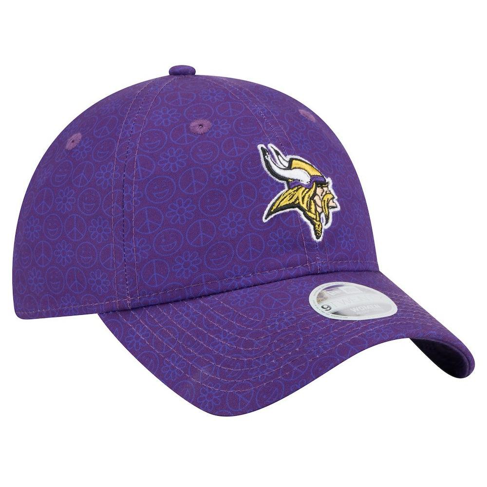 Minnesota Vikings New Era Women's Smiley 9TWENTY Adjustable Hat - Purple on sale