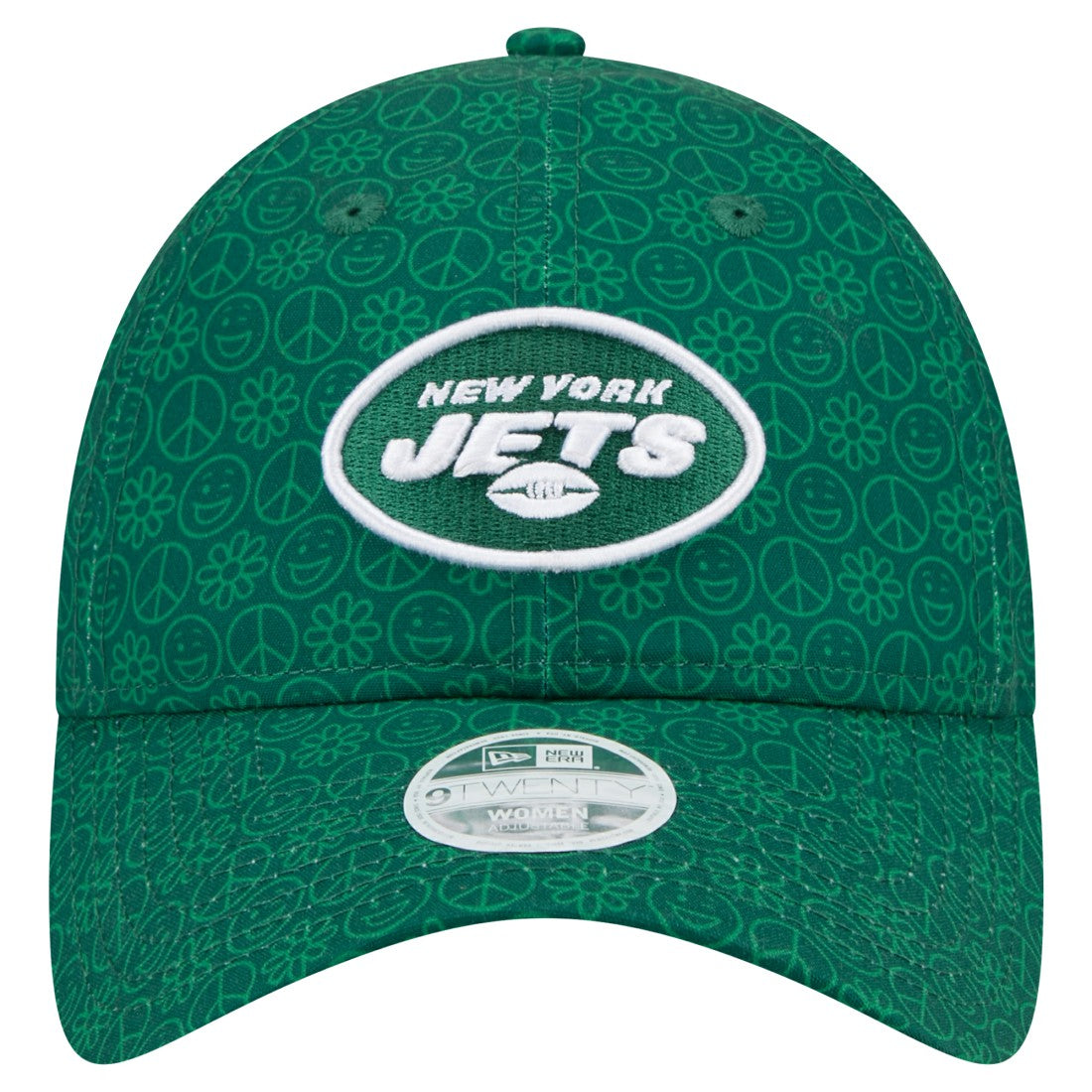 New York Jets New Era Women's Smiley 9TWENTY Adjustable Hat - Green on sale